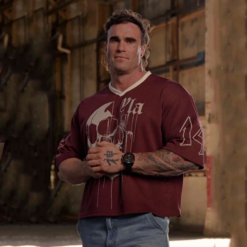 YOUNG LA Men’s Large Mesh T-shirt (Basketball & Fitness)