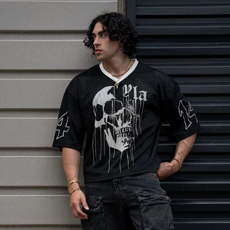 YOUNG LA Men’s Large Mesh T-shirt (Basketball & Fitness)