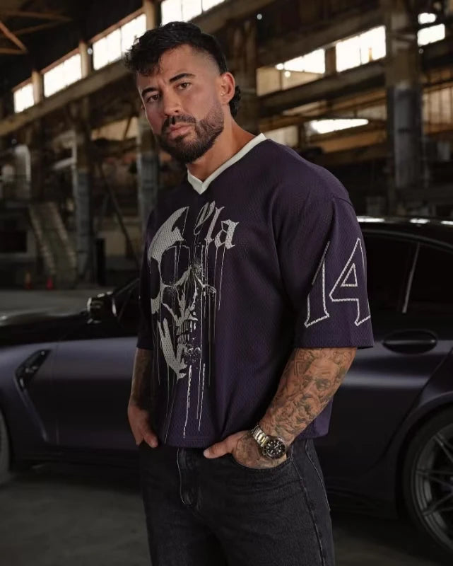 YOUNG LA Men’s Large Mesh T-shirt (Basketball & Fitness)