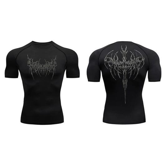Compressie Shirt Heren - Sneldrogend, Sport & Gym Baselayer