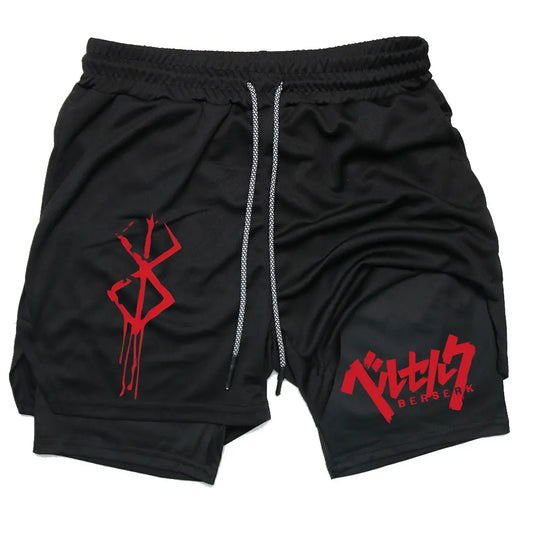 Berserk 2-in-1 Compression Shorts